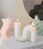 Geometric Curve Scented Candles – Sculptural Aromatherapy Candle - Yours Amora