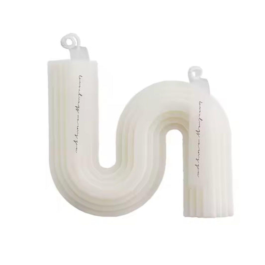 Geometric Curve Scented Candles – Sculptural Aromatherapy Candle - Yours Amora