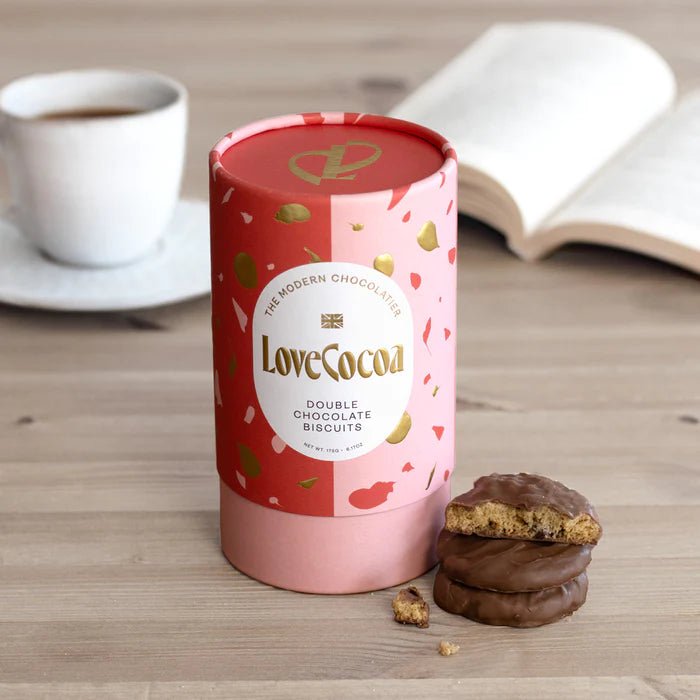 Love Cocoa Chocolate Chunk Biscuits Covered in Milk Chocolate 175g - Yours Amora