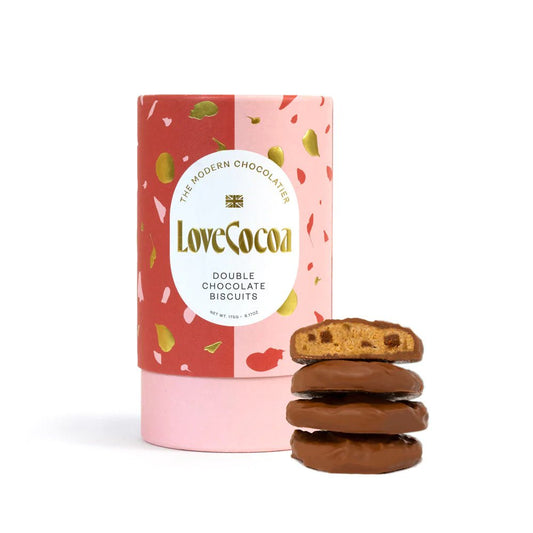 Love Cocoa Chocolate Chunk Biscuits Covered in Milk Chocolate 175g - Yours Amora