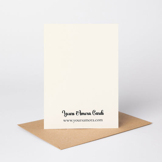 Romantic Pink Floral “Thanks A Lot!” Greeting Card - Yours Amora