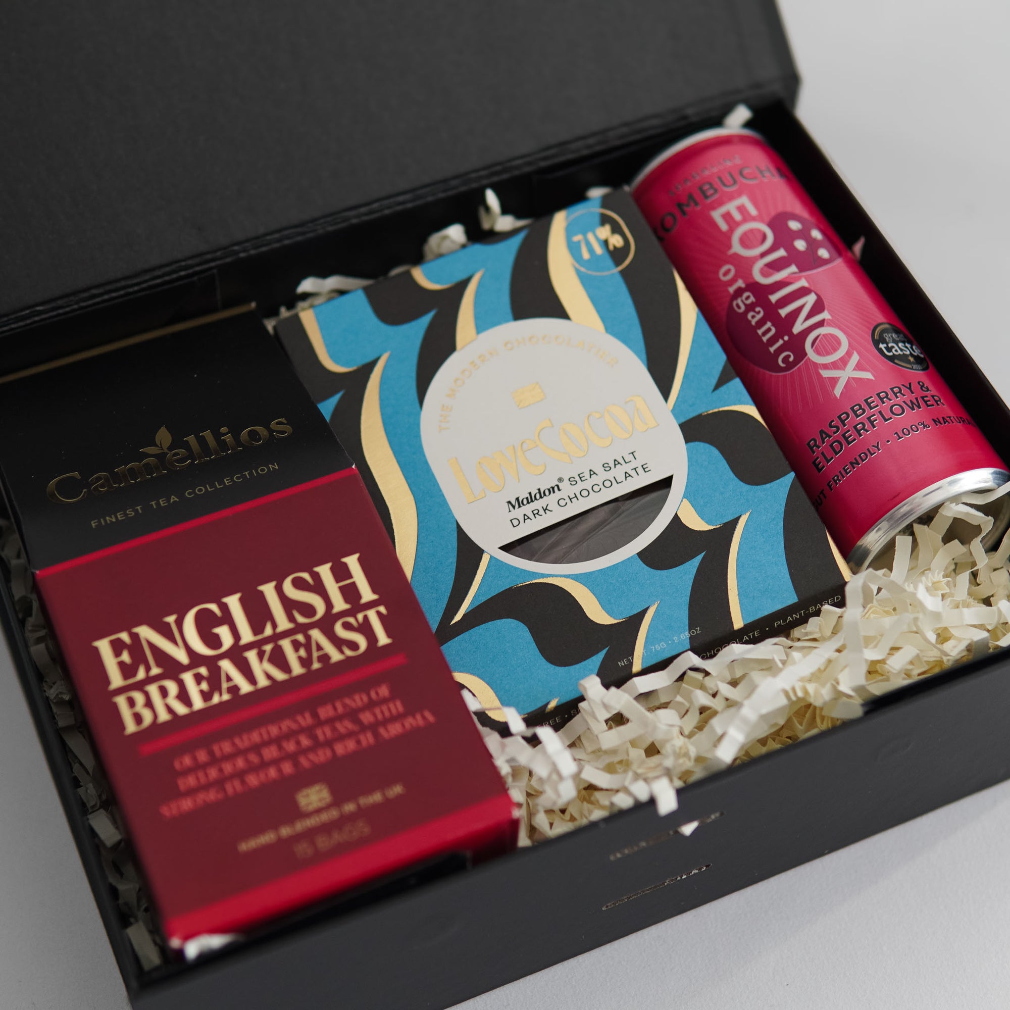 The Daylight Box – Tea, Chocolate & Kombucha Gift Set - Yours Amora