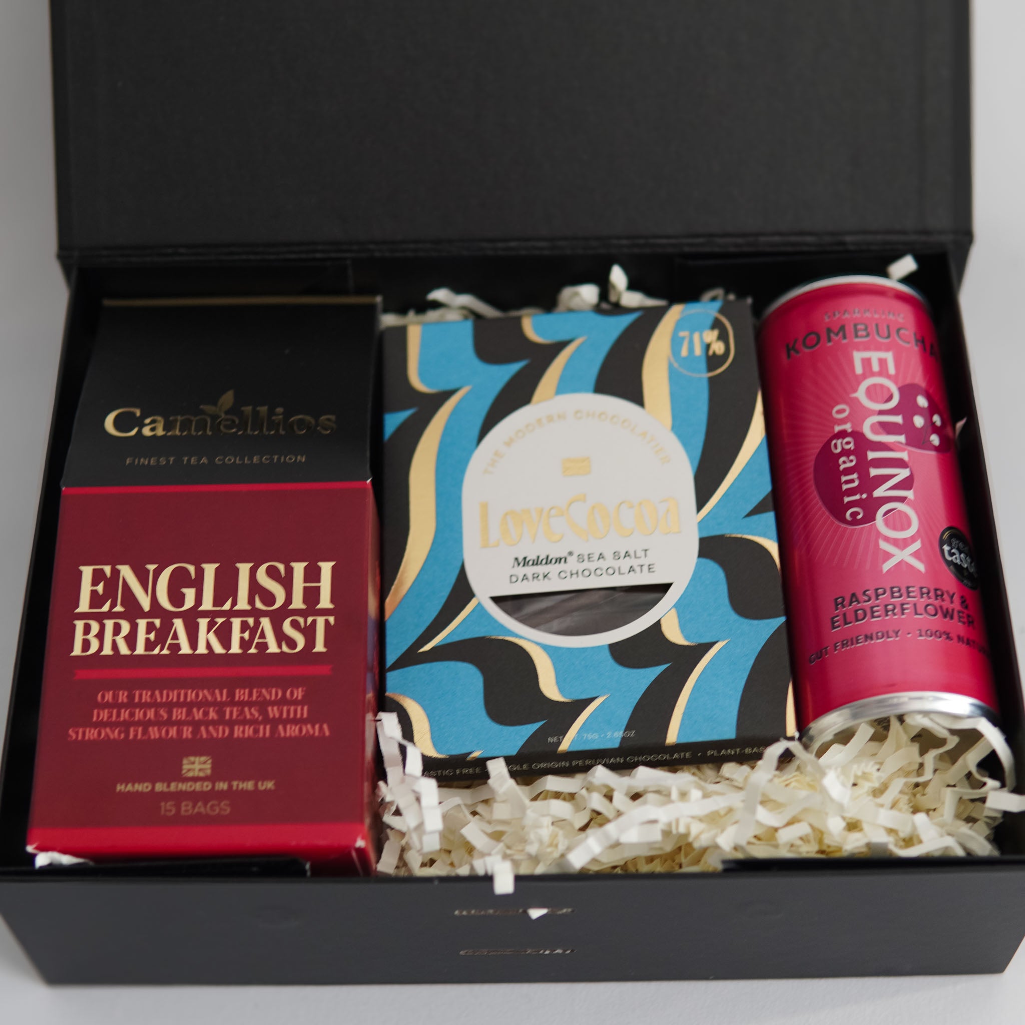The Daylight Box – Tea, Chocolate & Kombucha Gift Set - Yours Amora
